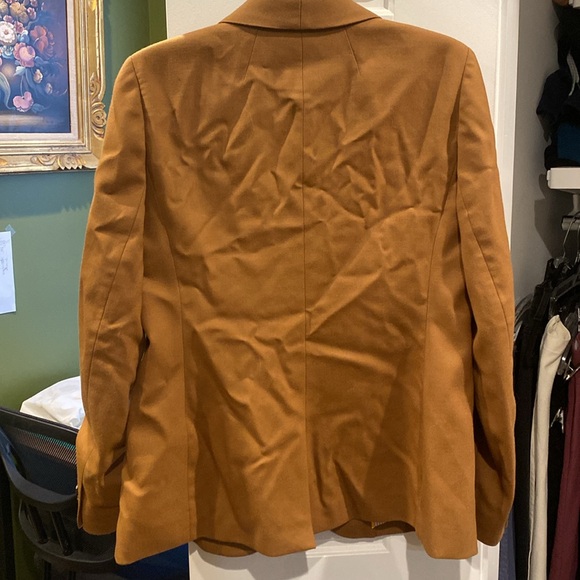 J.Crew Womens Tan Parke Single Button Wool Blazer Size 8 - Picture 2 of 2